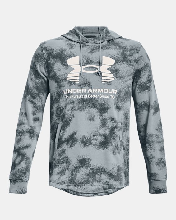 Men's UA Rival Terry Hoodie in Blue image number 4